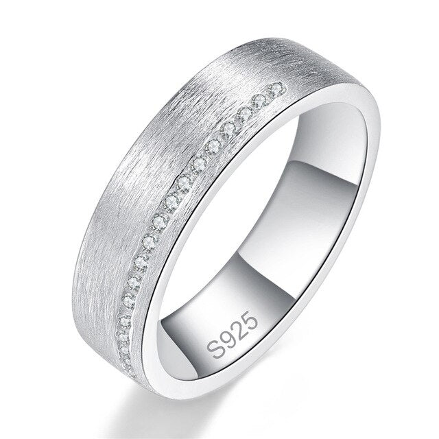 Frosted Wedding Band