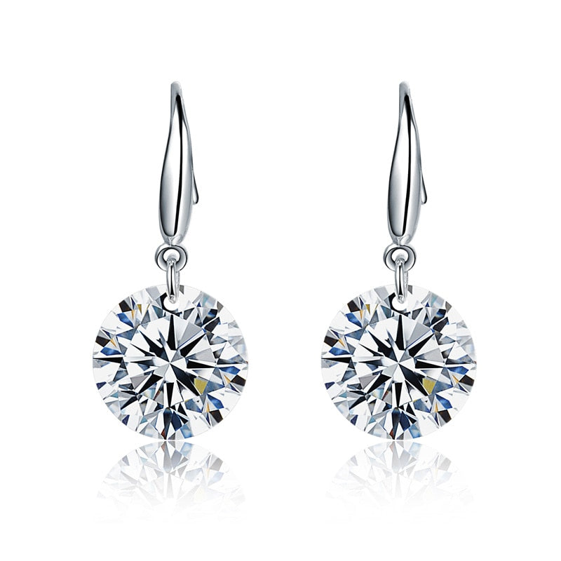 Drop Diamond Earrings