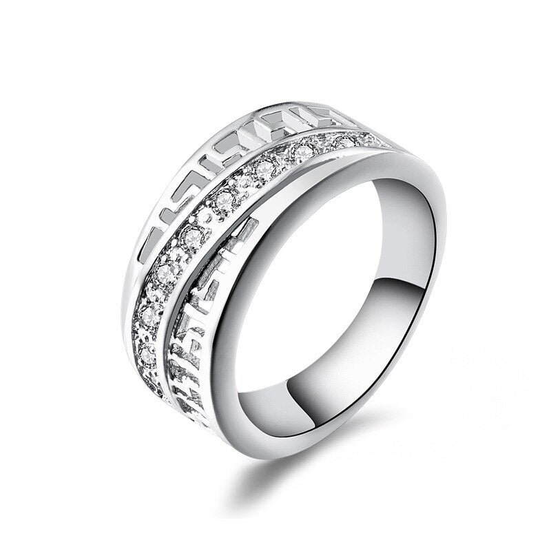 Diagonal Wedding Band